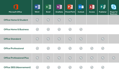 Microsoft Office 2019 Home and Business für Windows